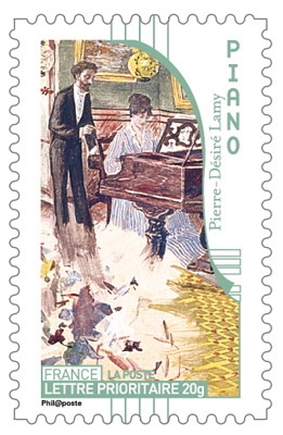 Piano - Philatélie 50 - timbre de France autoadhésif - timbres de collection
