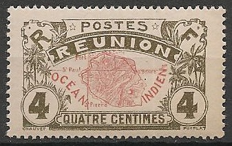 REU58 - Philatélie - Timbres de la Réunion N° Yvert et Tellier 58 neuf - Timbres de colonies françaises