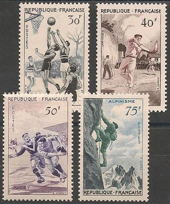 RF1072-1075 - Philatélie - Timbres de France N° Yvert et Tellier 1072 à 1075 - Timbres de collection