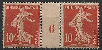 RF134MILLESIME6 - Philatélie - Timbres de France Millésime 6 N° yvert et tellier 134 - Timbres de collection