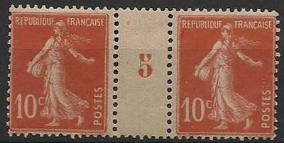 RF138MILLESIME5 - Philatélie - Timbres de France Millésime 5 N° yvert et tellier 138 - Timbres de collection