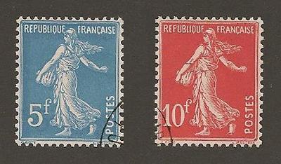 RF241-242O - Philatélie - Timbres de France N°Yvert et Tellier 241 et 242 oblitérés - Timbres de collection