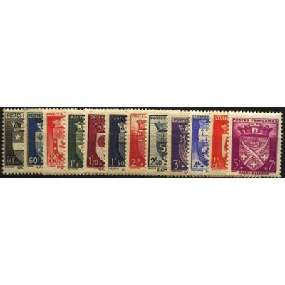 RF553-564 - Philatélie - Timbres de France N° Yvert et Tellier 553 à 564 - Timbres de collection