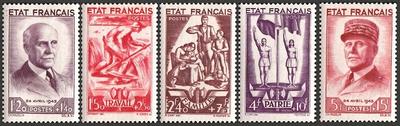 RF576-580 - Philatélie - Timbres de France N° Yvert et Tellier 576 à 580 - Timbres de collection