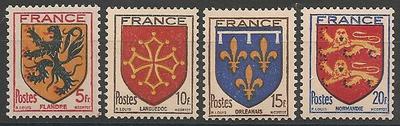 RF602-605 - Philatélie - Timbres de France N° Yvert et Tellier 602 à 605 - Timbres de collection