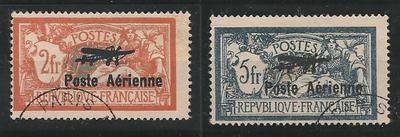 RFPA1-2O - Philatélie - Timbres de France Poste Aérienne N°Yvert et Tellier 1 à 2 oblitérés - Timbres de collection