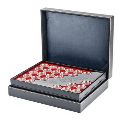S2365FR-2 - Philatélie 50 - coffret pour pièces de monnaies de 10 € des régions - matériel numismatique - marque LINDNER