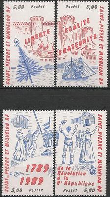 SPM504-507 - Philatélie - Timbres de Saint Pierre et Miquelon N° YT 504 à 507 - Timbres de collection