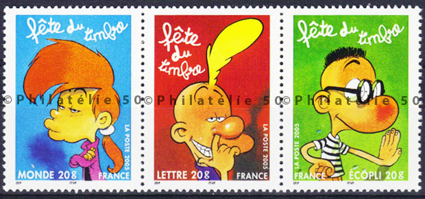 T3751a - Philatélie 50 - timbre de France neuf sans charnière - timbre de collection Yvert et Tellier - Fête du timbre, Titeuf - 2005