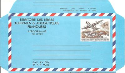 TAAFAER1 - Philatélie - Aérogramme de Terres Australes N°YT 1 - Timbres de collection