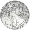 10 € Picardie - pièce de monnaie en argent 2011 - Monnaie de Paris - pièce de monnaie de collection