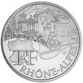 10 € Rhône Alpes - pièce de monnaie de collection