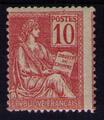 116 - Philatélie 50 - timbre de France avec variété N° Yvert et Tellier 116