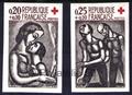 1323-1324 timbres de France non dentelés Philatélie 50 timbres de collection Yvert et Tellier 1961