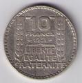 10F801-1931 - Philatélie 50 - pièce française de 10 francs Turin - pièce de monnaie de collection - pièce en argent