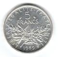 1959 - Philatélie - pièce de monnaie française de collection