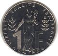 1996 - Philatelie - pièce de monnaie française - 1 franc