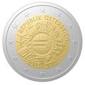 2 € Autriche 2012 - Philatélie - pièce de monnaie commémorative 2 € 10 ans de l'euro