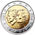 2 € Belgique 2005 - Philatélie 50 - pièce de monnaie commémorative 2 euros de Belgique - pièce de monnaie de collection