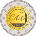 2 € Belgique 2010 - Philatélie 50 - pièce de monnaie euros de Belgique