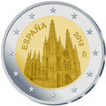 2 € Espagne 2012 - Philatélie - pièce de deux euros commamorative Espagne 2012 - pièce de monnaie de collection