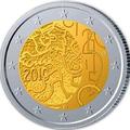2 € Finlande 2010 - Philatélie 50 - pièce de monnaie commémorative 2 euros Finlande 2010 - pièce de monnaie de collection