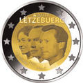 2 € Luxembourg 2011 - Philatélie 50 - pièce de monnaie euros - pièce de monnaie de 2 € commémorative Luxembourg 2011