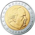 2 € Monaco 2001 - Philatélie 50 - pièce de monnaie euros Monaco 2001