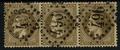 30 - bande de 3 - Philatélie 50 - timbres de France Classique N° Yvert et Tellier 30 en bande de 3 timbres - timbres de France de collection