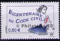 3644 - Philatélie 50 - timbre de France - timbre de collection Yvert et Tellier - Bicentenaire du Code Civil - 2004