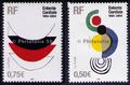 3657-3658 - Philatélie 50 - timbre de France - timbre de collection Yvert et Tellier - Centenaire de l'entente cordiale, émission commune avec la Grande-Bretagne - 2004