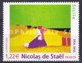 3762 - Philatélie 50 - timbre de France neuf sans chanrière - timbre de collection Yvert et Tellier - Série artistique, Nicola s de Staël - 2005