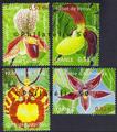 3763-3766 - Philatélie 50 - timbre de France neuf sans chanrière - timbre de collection Yvert et Tellier - Série nature, Fleurs, Orchidées - 2005