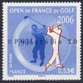 3935 - Philatélie 50 timbre de France timbre de collection Yvert et Tellier 10ème anniversaire de la Fondation d'entreprise La Poste Sport Golf Centenaire de l'Open de France 2006