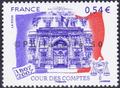 4028 -Philatélie 50 timbre de France neufs sans charnière timbre de collection Yvert et Tellier Bicentenaire de la Cour des Comptes 2007
