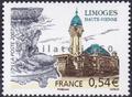 4029 -Philatélie 50 timbre de France neufs sans charnière timbre de collection Yvert et Tellier Série touristique Limoges (Haute-Vienne) 2007