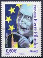 4078 - Philatélie 50 timbre de France neuf sans charnière timbre de collection Yvert et Tellier Personnalité Pierre Pflimlin 2007
