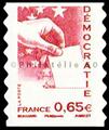 4198 Philatélie 50 timbre de France neuf sans charnière timbre de collection Yvert et Tellier Démocratie 2008
