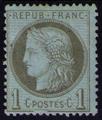 50 b - Philatélie 50 - timbre de France avec variété N° Yvert et Tellier 50b