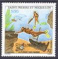 574 timbre de collection de Saint-Pierre et Miquelon Philatélie 50 1993