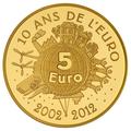 5 € Semeuse 2012 - Philatélie - pièce de monnaie or de 5 € Semeuse 2012 - Monnaie de Paris