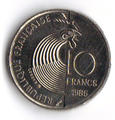 825 - Philatélie 50 - pièce de monnaie française de 10 francs - pièce de monnaie de collection