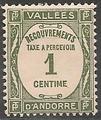 ANDTAXE16 - Philatélie - Timbre d'Andorre Taxe N° Yvert et Tellier 16 - Timbres de collection