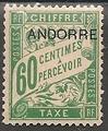 ANDTAXE5 - Philatélie - Timbre d'Andorre Taxe N° Yvert et Tellier 5 - Timbres de collection