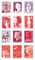 BC225/4287 - Philatélie 50 - timbres de France adhésifs - timbres de collection Yvert et Tellier - visages Vème république 2008