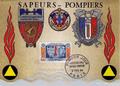Carte postale 1er jour Pompiers