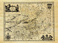 Carte régionale de l'Auvergne - Philatélie - Reproductions de cartes géographiques anciennes