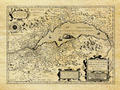 Carte régionale du Lac Léman - Philatélie - Reproductions de cartes géographiques anciennes