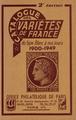 Catalogues variétés 1900 - 1949 - Philatélie 50 - catalogue philatélique - catalogue de cotation des timbres de France avec variété