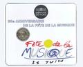 Coin Card 2 € France 2011 - Philatélie 50 - pièce de monnaie euros de France - fête de la musique - Monnaie de Paris